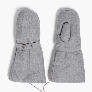 BRUNELLO CUCINELLI Cashmere mittens in anthracite gray gloves NWT 100% cashmere